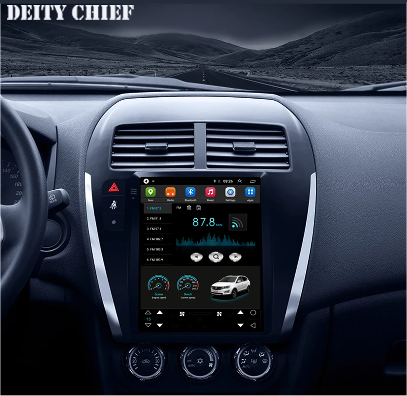 10,4 дюймов Android 2din мультимедийный плеер для Mitsubishi ASX 2010- gps навигация вертикальный экран автомобиля