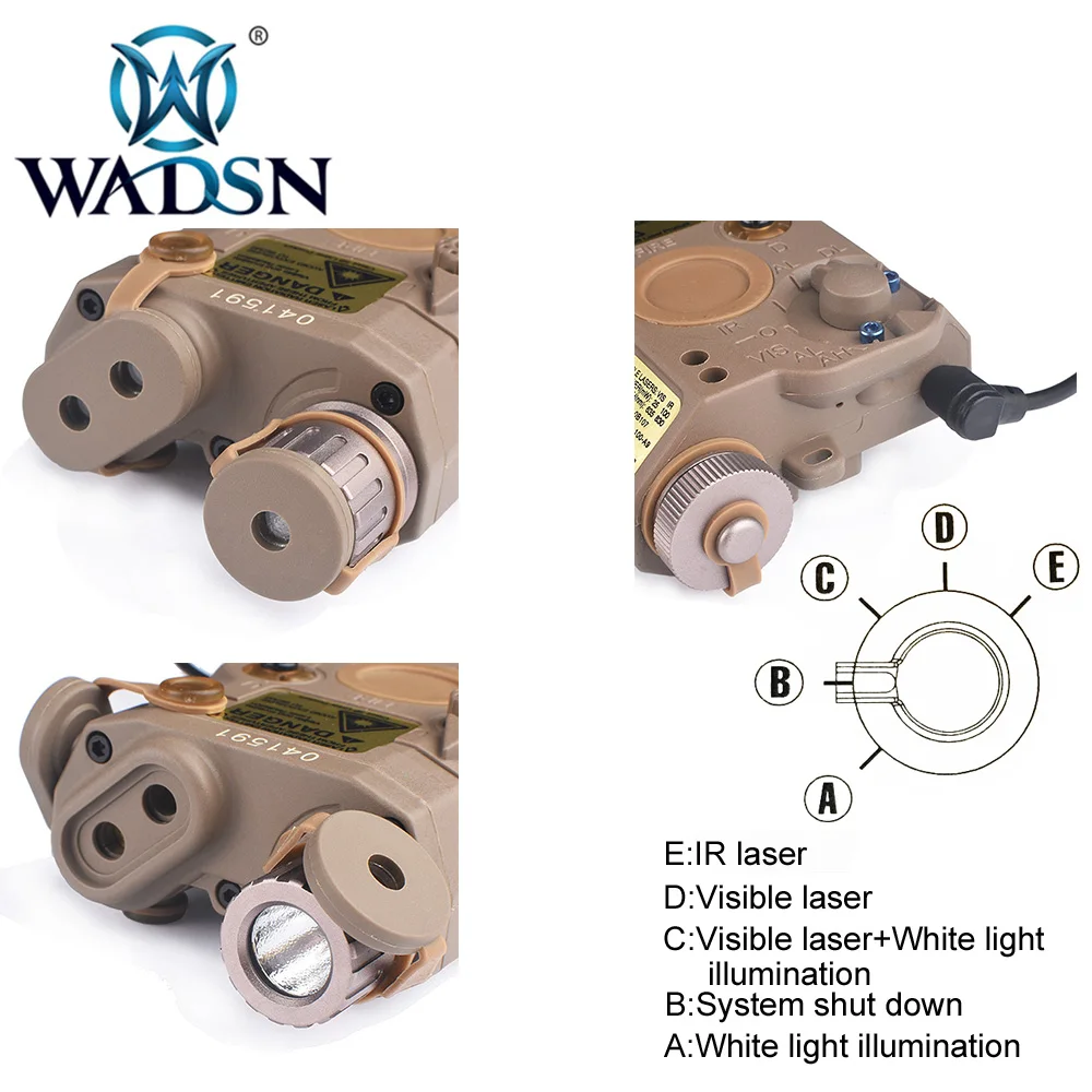 Aumentar a Pressão Wadsn Arma Lanterna Airsoft la Peq15 Red Dot Surefir Luz Tática Peq Vermelho ir Laser Interruptor Remoto M600c sf 5 peq15 red dot surefir luz tática peq
