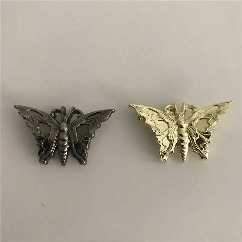 

Wholesale Retail 2 Color New Style Screw Head 3D butterfly Metal Buttons For Fashion Man Woman Belt and Bag Jewelry