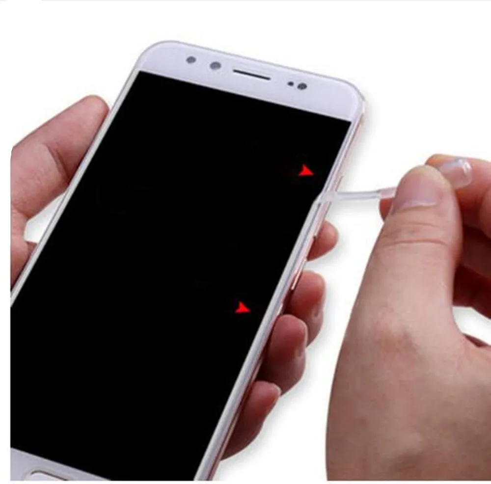 Tempered Glass White Edge Eliminate Liquid For Phone Arc Edge Model