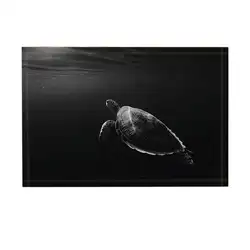 Океан Aniaml декора ванной ковры на, морская черепаха в темноте, нескользящие коврик подъездах Indoor передней двери коврик Ванная комната