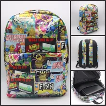 Japón anime Adventure Time Finn y Jake cosplay impresión Mochila mujeres de los hombres bolsa de Viaje bolsa de La Escuela