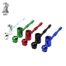 SY 1 шт. портативная металлическая трубка из алюминиевого сплава Новая креативная трубка для курения в форме молотка курительная трубка 90 мм травяные табачные трубки аксессуары для курения