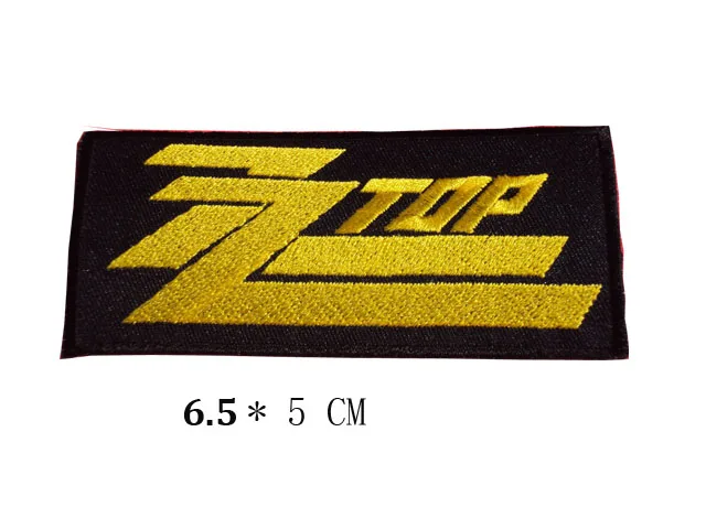 Винтажный логотип ZZ TOP Техасский Южно синий рок пришитый/утюжок с нашивкой 6 5*5