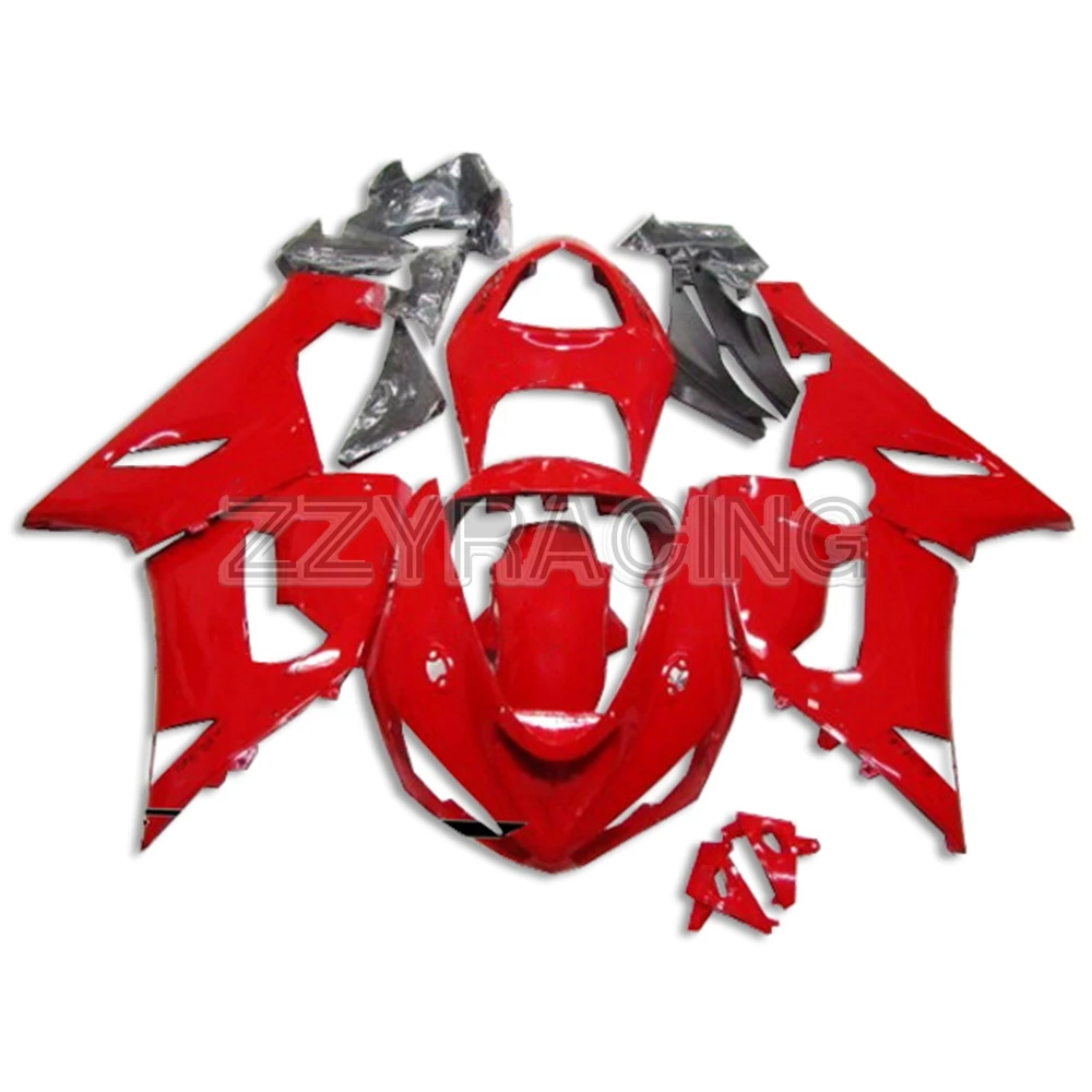 

Injection Fairings Kits for Kawasaki ZX6R 2005 2006 Year ZX-6R 05 06 Complete Motorcycle Body Kit Cowlings Red New Covers