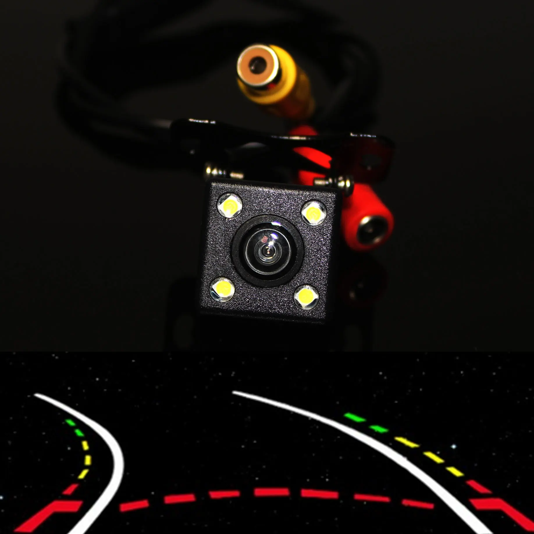 Beste Intelligente Dynamische Traject Tracks Achteruitrijcamera HD CCD Reverse Backup Camera Auto Omkeren Parking Assistance