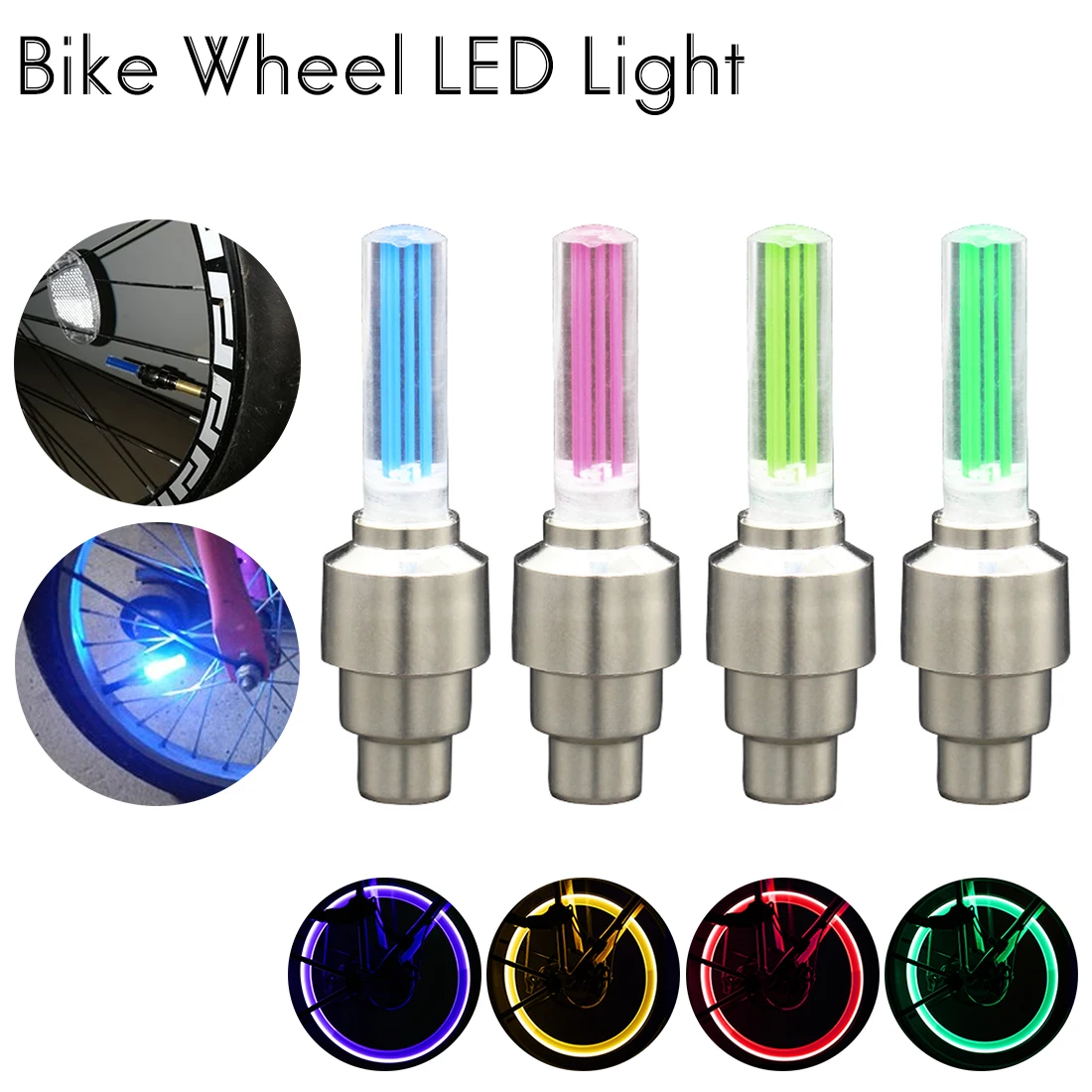 Best 2019 Brand New 4pcs/Set Bicycle Cycling Tyre Wheel Valve Neon Firefly Spoke LED Lamp High Quality Bikes Lights with Battery 2 Best 2019 Brand New 4pcs/Set Bicycle Cycling Tyre Wheel Valve Neon Firefly Spoke LED Lamp High Quality Bikes Lights with Battery 2