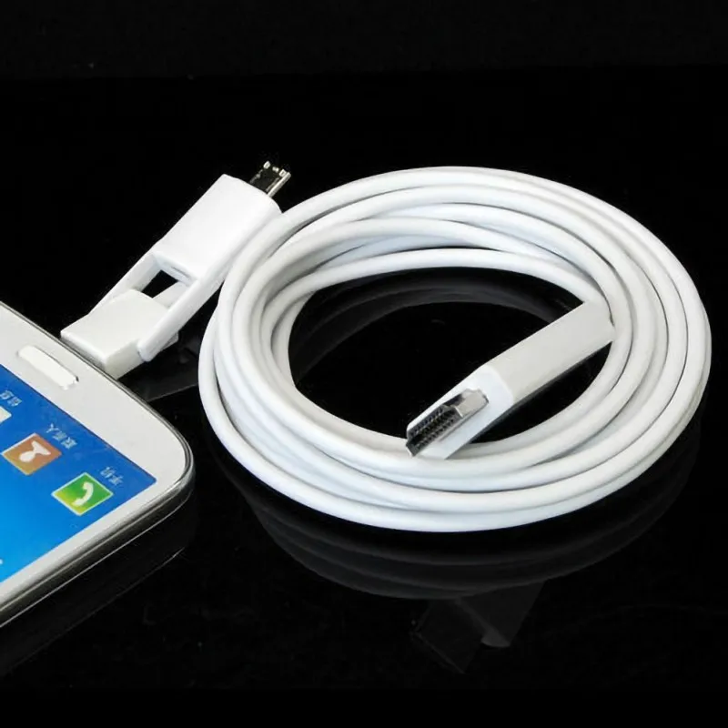 2,5 м/10 футов 5 Pin& 11 Pin Micro-USB MHL к HDMI 1080 P HDTV кабель для телефона Android