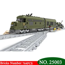 NOVO Trem Bloco de Construção Tijolos Ausini 25003 Militar Conjunto 764 pcs Trem de Construção Série Technic brinquedos para as crianças