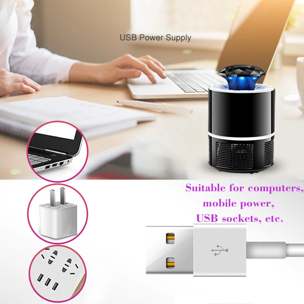 USB Электрический Отпугиватель комаров электрическая лампа убийца
