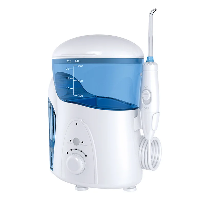 Fc288 Water Flosser Oral Irrigator 7Pcs Tips Dental Water Floss 600Ml Oral Hygiene Dental Flosser Water Flossing Oral Health C