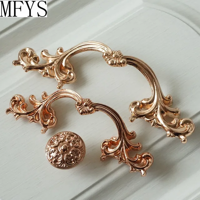 Buy 2.5" 3.75'' Rose Gold Dresser Pull Handles Knobs