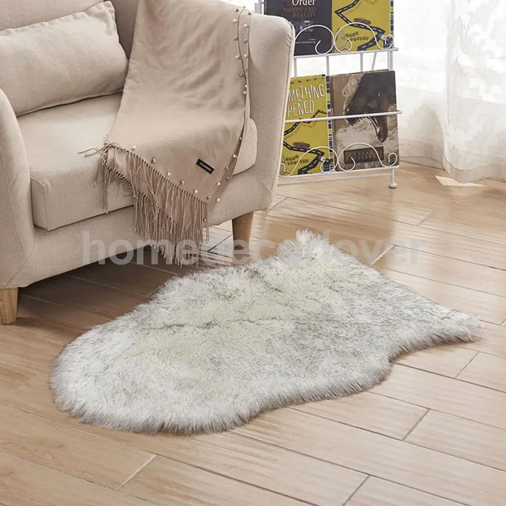 Ворсистый мягкий не пролитый ковер из искусственной овчины 60x90 см/23,6x35,4 дюймов, напольный ковер, покрывало для дивана, коврик на подоконник, ковер для балкона