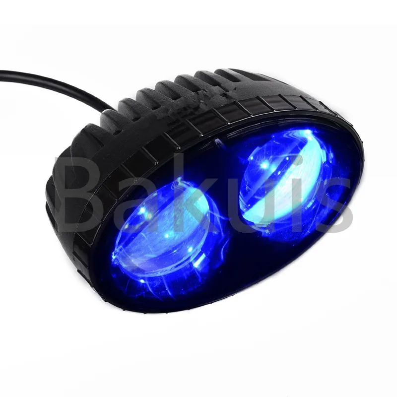 Comprar 10 unids x Seguridad punto azul LED trabajo luz 10 W 10 80 V LED forklift luces de advertencia, carretilla ligera del Bule envío libre