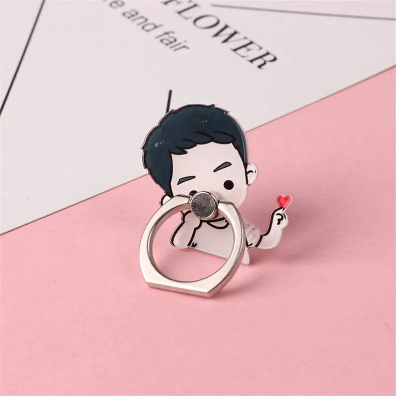 Cartoon Anime 360 Degree Finger Ring Mobile Phone Smartphone Stand Holder For iPhone Samsung Xiaomi all Smart Phone Stands