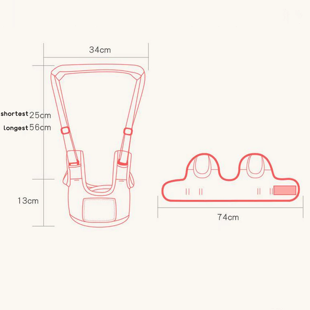 Babywalker младенец ходьба помощник защитный ремень для переноски Штурмовик ходячий жгут обучения помощник обучения ходунки крылья