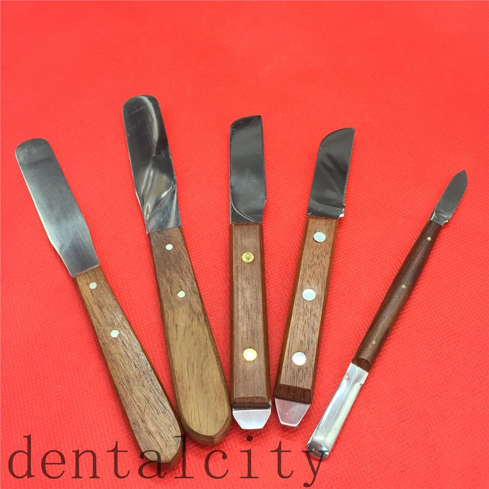 

Dental Lab Metal Blade Wooden Handle Spatula TECHNICIAN dental Tools