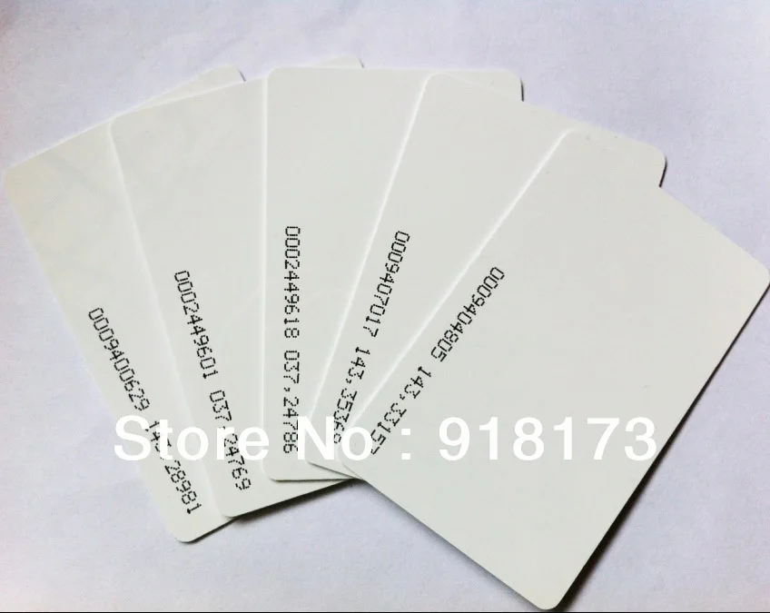 600 шт./лот TK4100 4102/EM 4100 чип RFID 125 кГц пустые карты тонкий ПВХ идентификационная смарт-карта