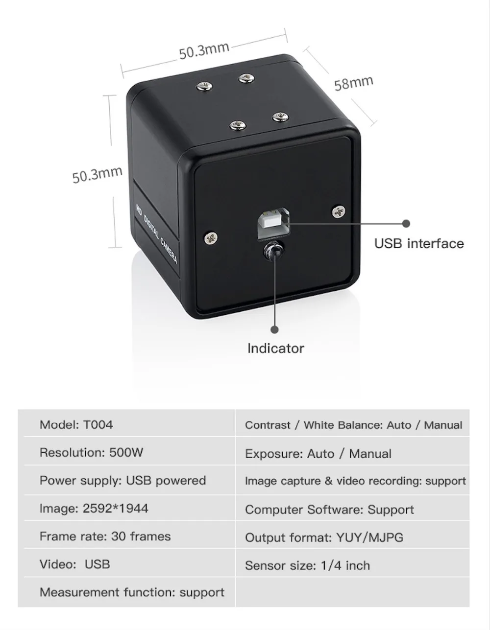 Supereyes T004 HD промышленный Цифровые микроскопы
