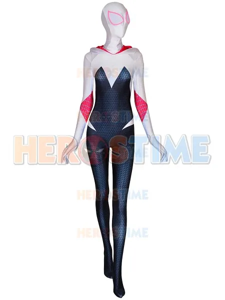 Buy 3d Print Spider Gwen Stacy Zentai Spiderman Cosplay Costume Spandex Lycra Female Spider Suit Anti Gwen Venom Gwenom Bodysuit In The Online Store Superheros Zentai Costumes At A Price Of 92 Usd