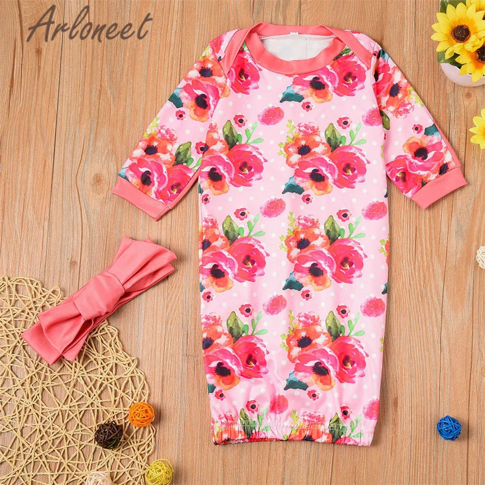 Одежда arloneet; платье с героями мультфильмов для маленьких девочек; повседневные платья с принтом; длинные пижамы для девочек; коллекция года; летнее платье с цветочным рисунком для маленьких девочек