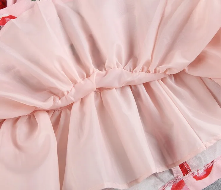 Женщин Лолита клубника милое платье милые Фея kei Цельный с носовой зажим для волос и волос ручной