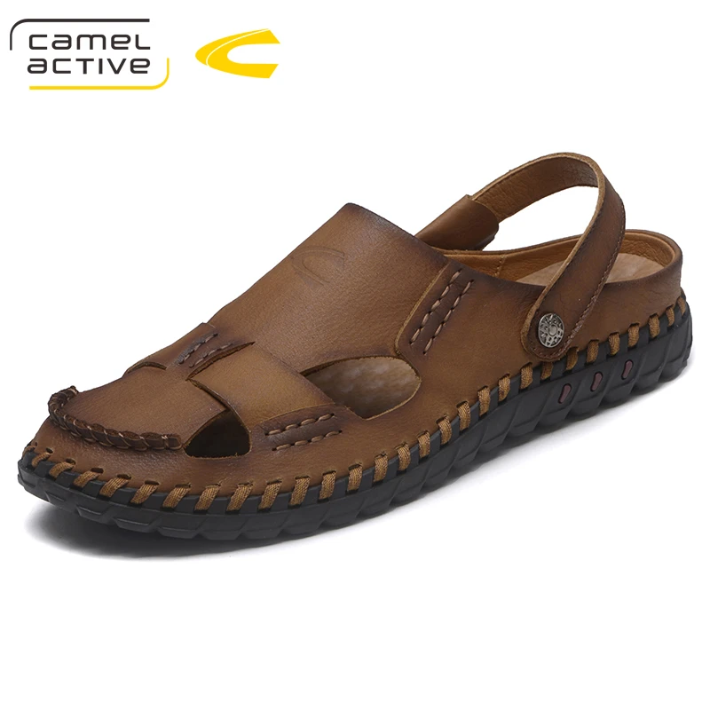 Camel Active Men Sandals Genuine Leather Men Beach Sandals Brand Men ...