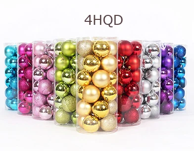 

24pcs Christmas Ball Ornament Tree Hanging Ball Baubles Decoration for Xmas Holiday Wedding Part Decor 4 6 8 cm DIY Tool Modern