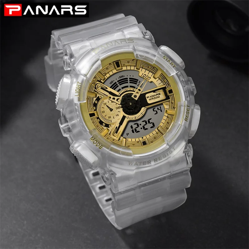 

New Brand PANARS Fashion Watch Men's LED Digital Watch G Outdoor Multi-function Waterproof Military Sports Watch Relojes Hombre