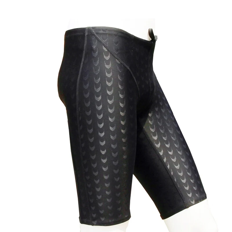 

TSMC Men Shark Skin Water Repellent Professional Competitive Swimming Trunks Solid Jammer Swimsuit Pant Racing Briefs L-5XL