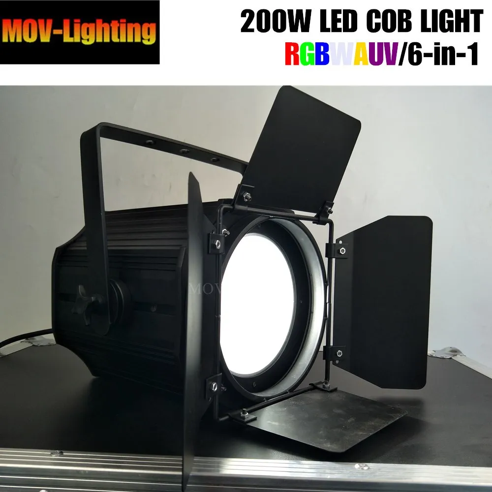 2шт 200 Вт COB RGBWA UV 5in 1/RGBW 4in 1/RGB 3in 1/теплый белый холодный светодиодный светильник Par