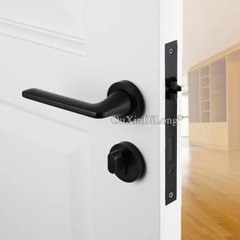 

High Quality European Mortise Door Lock Set Copper Interior Entry Silent Door Lever Lock for Living Room Bedroom Bathroom