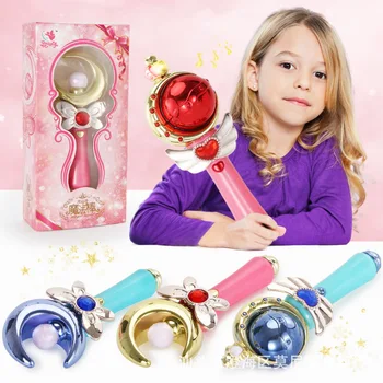 

Magic Stick Wand Bar Girl Butterfly Moon Sun Light Up Luminous Shiny Bling LED Birthday Gifts Interact Play Game Toys for Girls