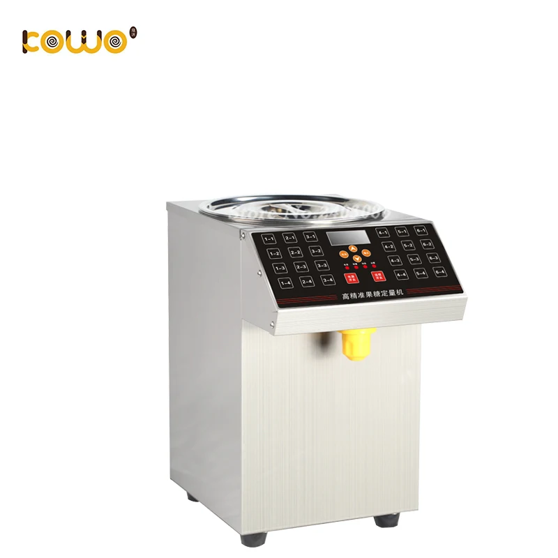

Commercial Syrup Fructose Dispenser Machine Syrup Fill Machine Candy dispenser for Bubble Tea