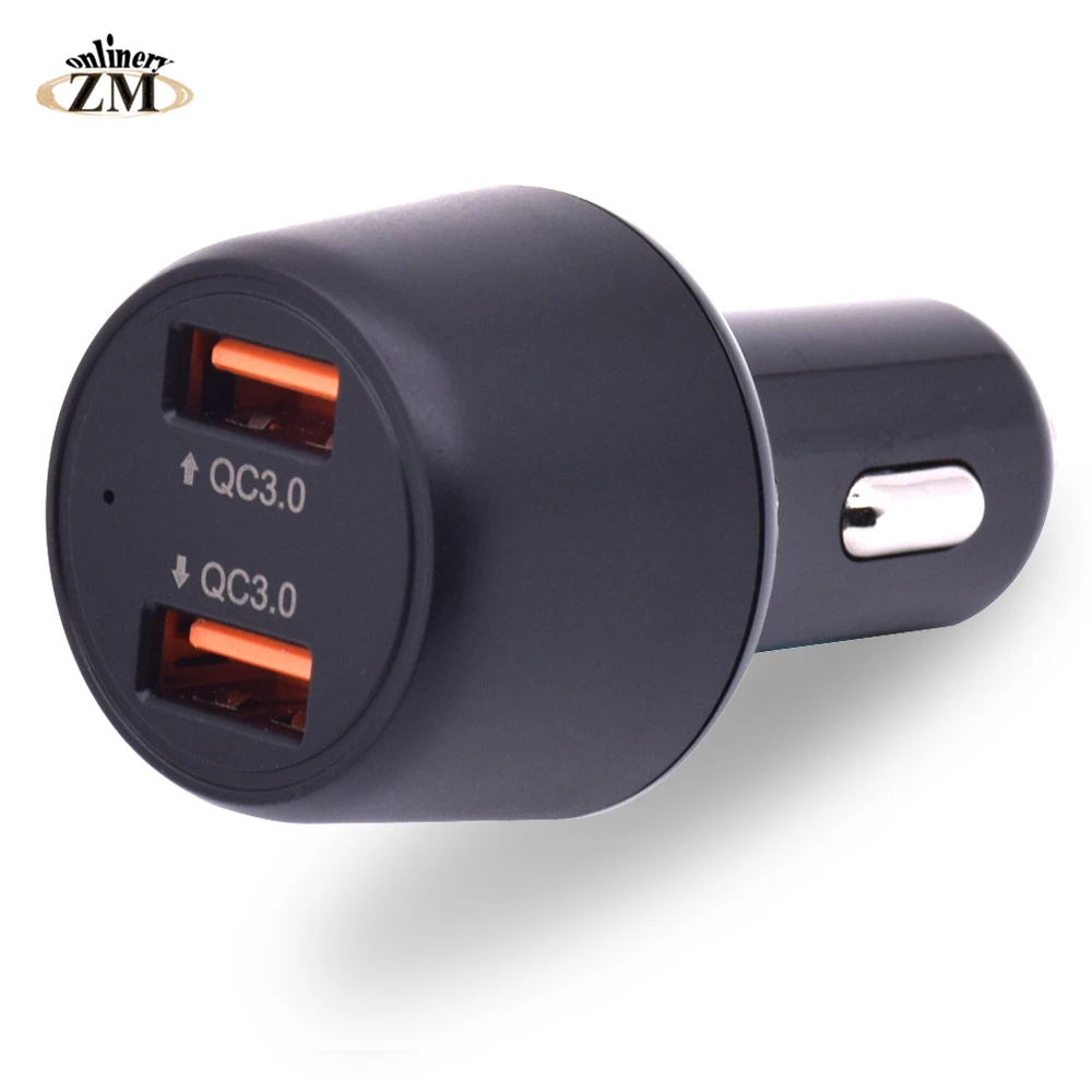 ZMonlinery 36W Dual USB Quick Charge QC 3.0 Car Charger For iPhone USB Fast Charger 3.0 Mobile Phone Quick Charger Car-Charger