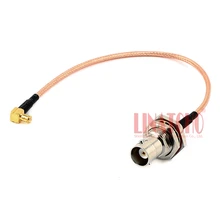 15 см 1/2ft RG316 косичка соединительный кабель водонепроницаемый разъем с внутренней резьбой под прямым углом штекер mcx