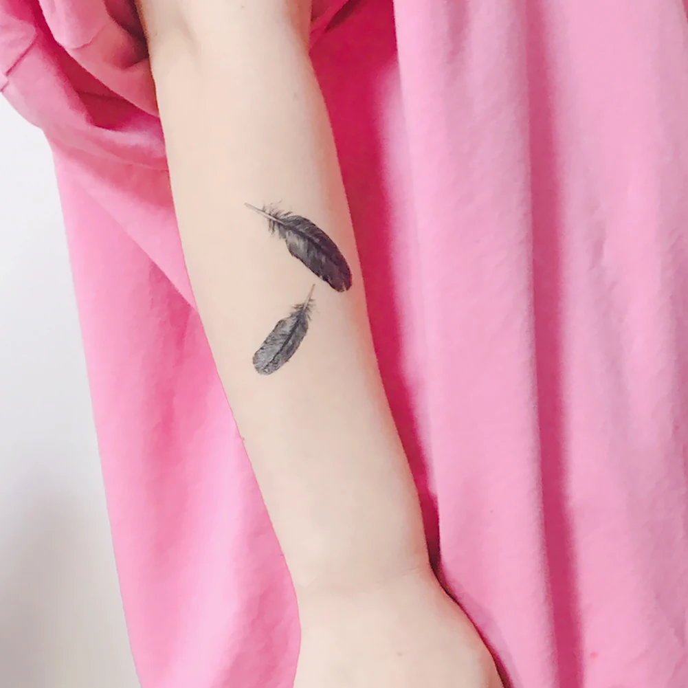 أنيقة الريش للماء المؤقتة الوشم ملصق للنساء اليد رخيصة الاشياء الأزياء الجسم الفن X-033 أنيقة الريش للماء المؤقتة الوشم ملصق للنساء اليد رخيصة الاشياء الأزياء الجسم الفن X-033