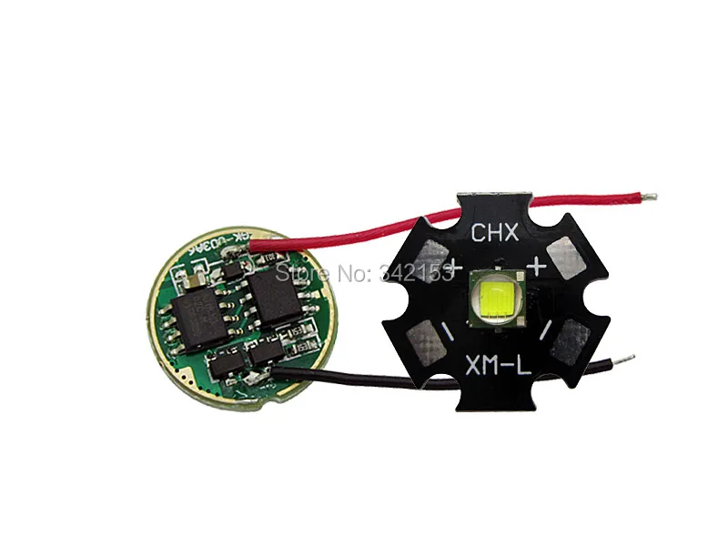 10 Вт 20 мм Яркий белый Cree XM L T6 XML LED свет бусины + DC 3 7 V 2.5A T5 светодиодный диммер