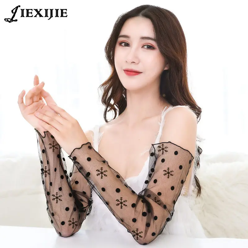 New mouwen sleeves arms sun visor cuffs stockings bud silk gauze gloves