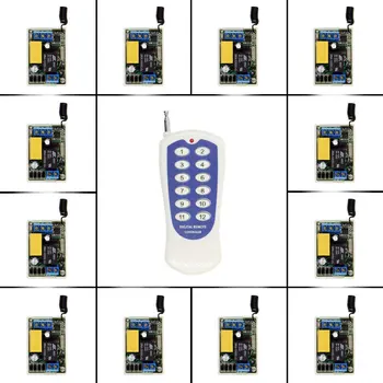 

Mini System 10A 1CH 1 CH Wireless Remote Control Switch 220V Relay Output Radio RF 12CH Transmitter And 315/433 MHz Receiver