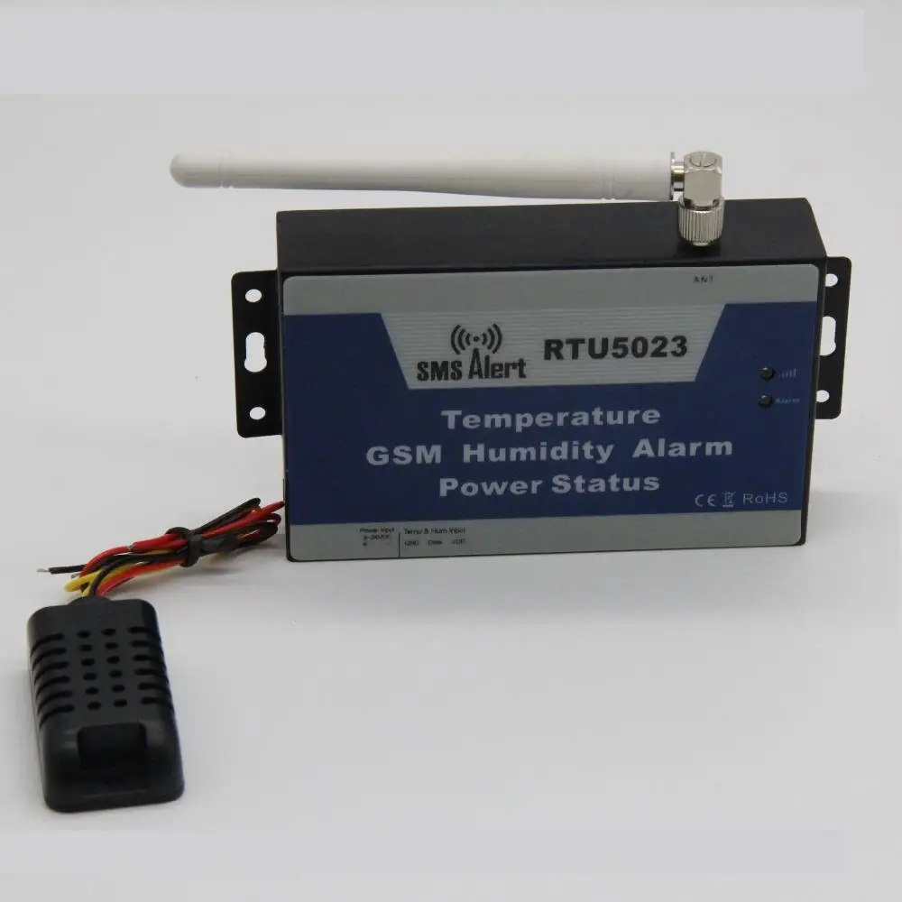 SMS Alert temperature GSM Humidity Alarm Power status remote monitoring RTU5023