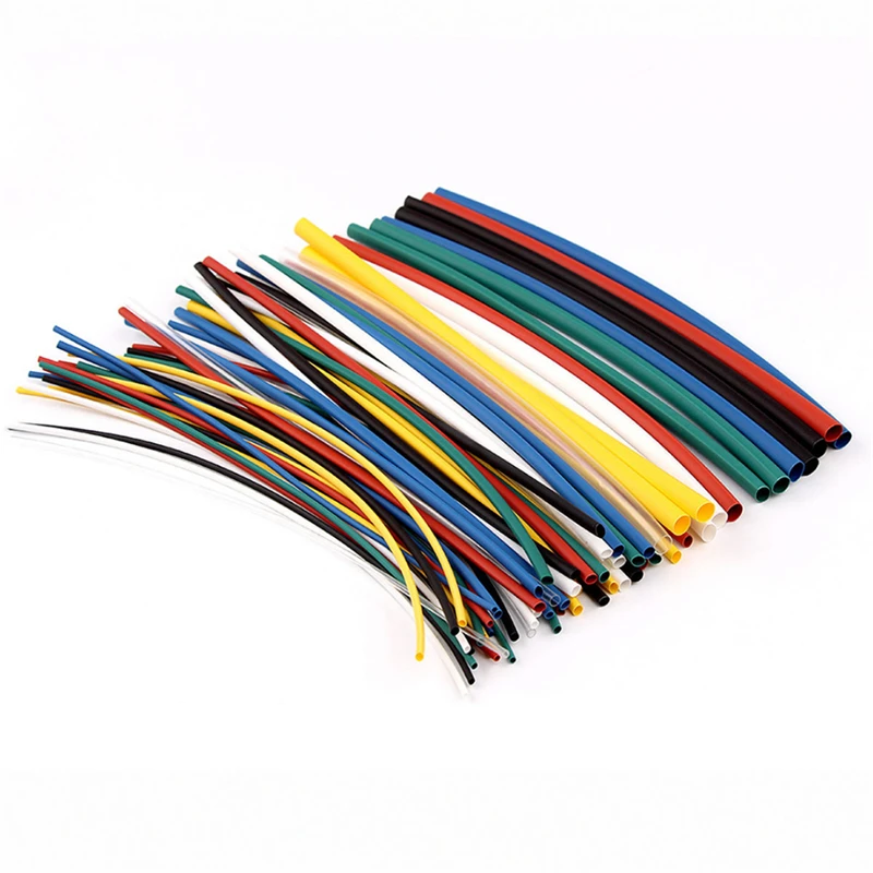 

Jetting 70 pcs Flame Retardant Durable 7 Color Assorted Colors Ratio 2:1 Polyolefin Heat Shrink Tubing Tube Kits 5 sizes