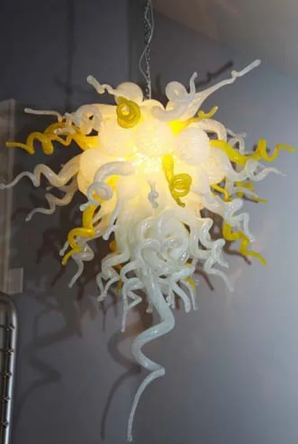 2017 Новый дизайн chihuly муранское стекло LED лимонно-желтая люстра освещение | Лампы и
