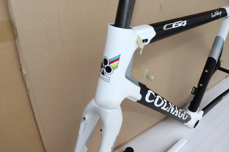 Top 2019 newest Colnago C64 frame carbon road bike frame racing bicycle Frame white black color 3