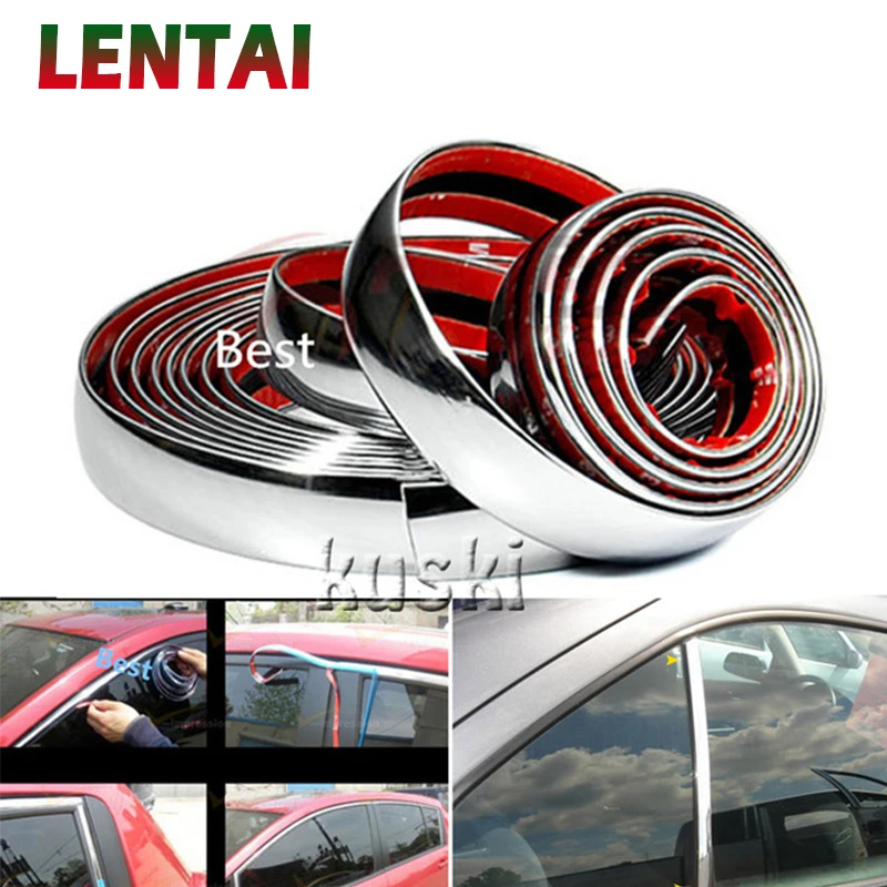 LENTAI для Volkswagen polo golf 4 Audi a3 a4 b6 b8 a6 b7 c5 c6 a5 Mini cooper 5 м хромированная отделка Стайлинг
