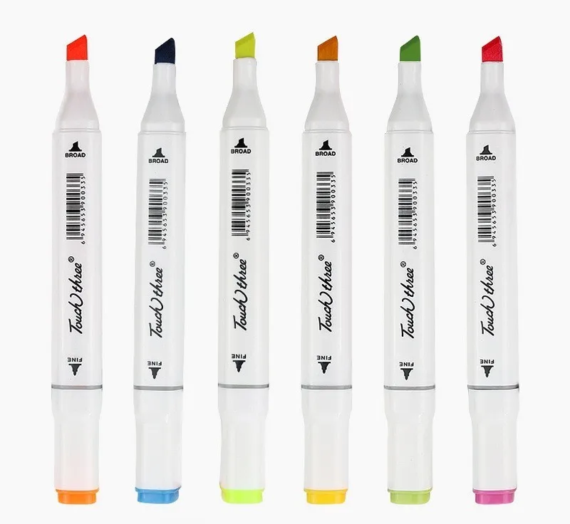 

32/48/72 Colors Multicolor Oily Marker Pen Double-headed Nib Student school Horticultural Landscape Design