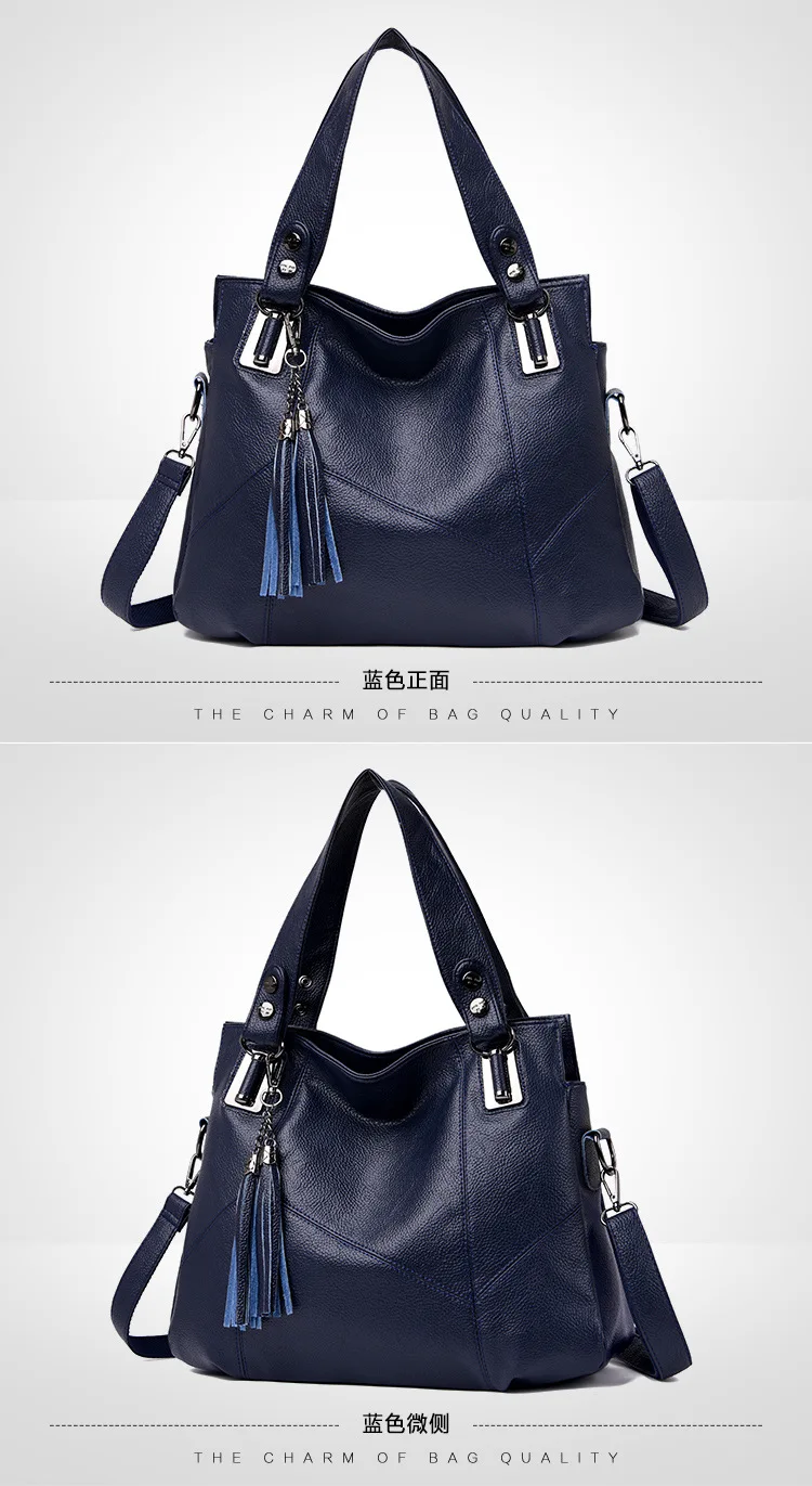 Большие кожаные сумки-шопперы для женщин сумочки Роскошные Дизайнерские высококачественные кожаные женские сумки на плечо для женщин