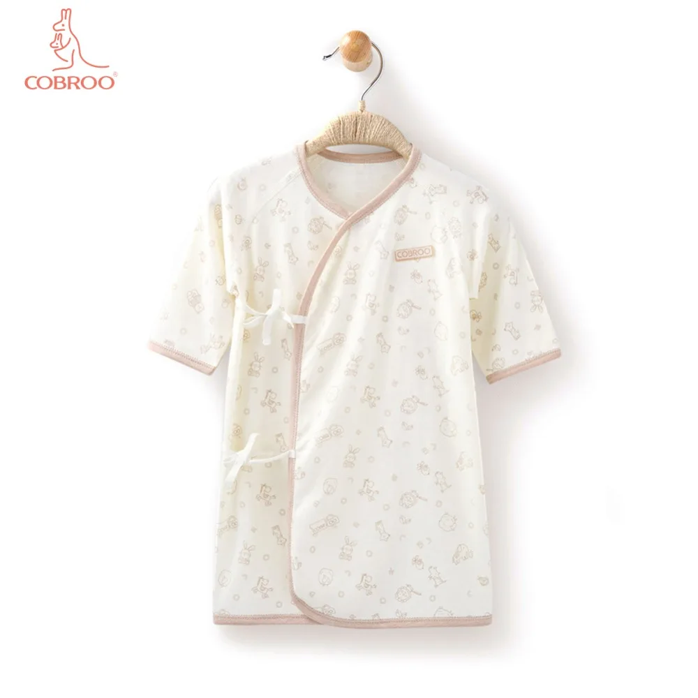 

COBROO Baby Robes with Belt Closure Animal Print Baby Girl/Boy Pajamas Sleepwear for Newborn 0-3 Months