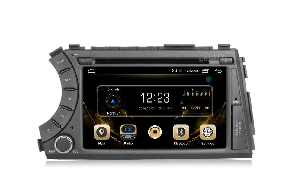 Flash Deal HD 2G RAM Android 7.1 2 DIN Car DVD for ssangyong Actyon Kyron with car gps radio for ssangyong actyon kryon 1080p support SWC 11