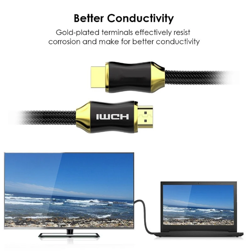 Кабель HDMI 2 0 видеокабели с позолоченным покрытием кабель hdmi 4K 3D для HDTV ПК PS3